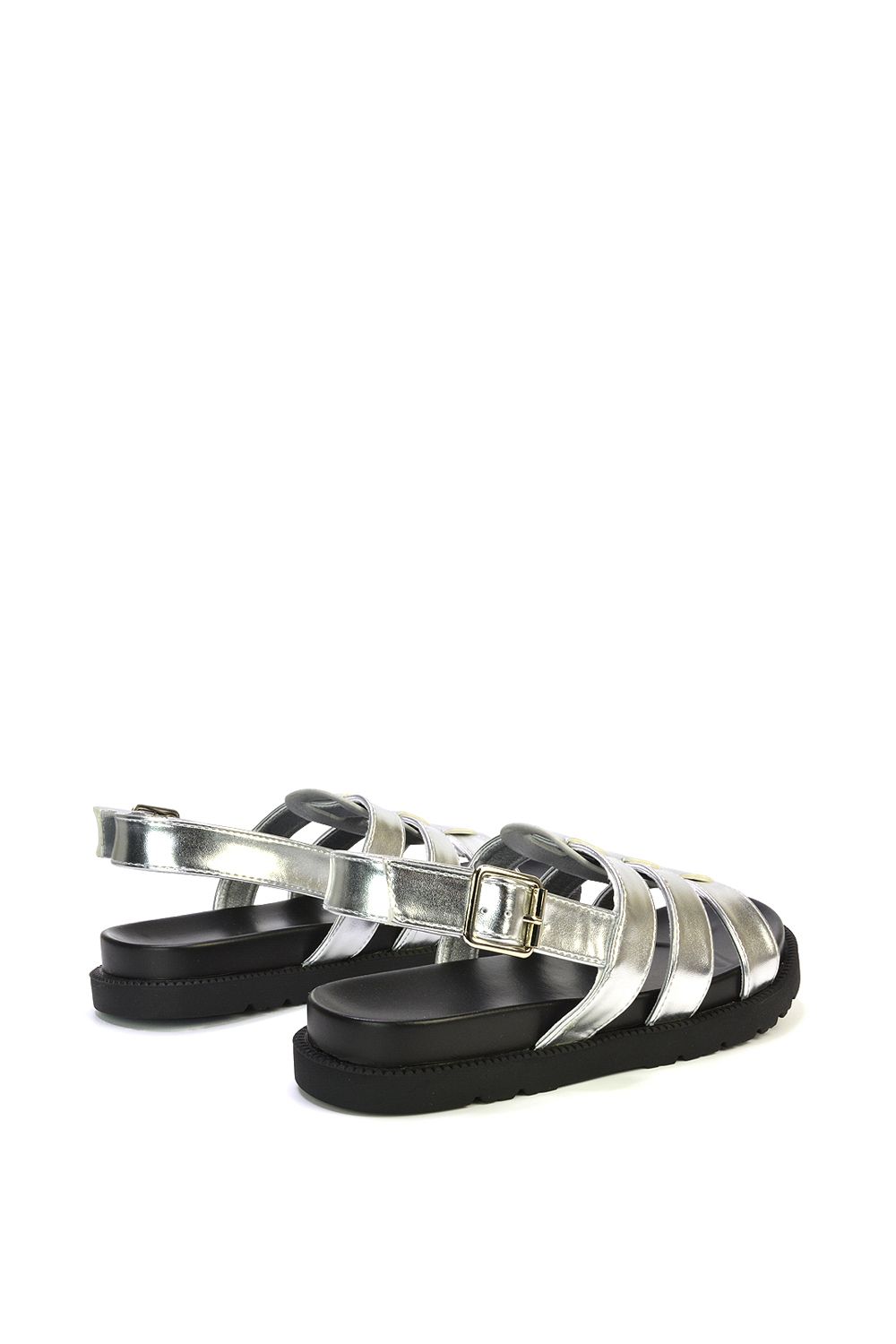 XY London 'Gayna'  Cleated Sole Strappy Open Toe Gladiator Platform Sandals image 3