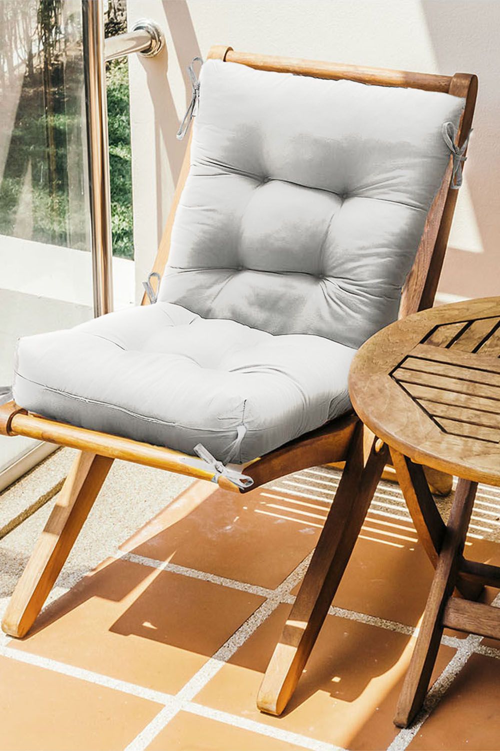 Living and Home Lawn Chair Garden Seat Cushion 110x50cm image 2