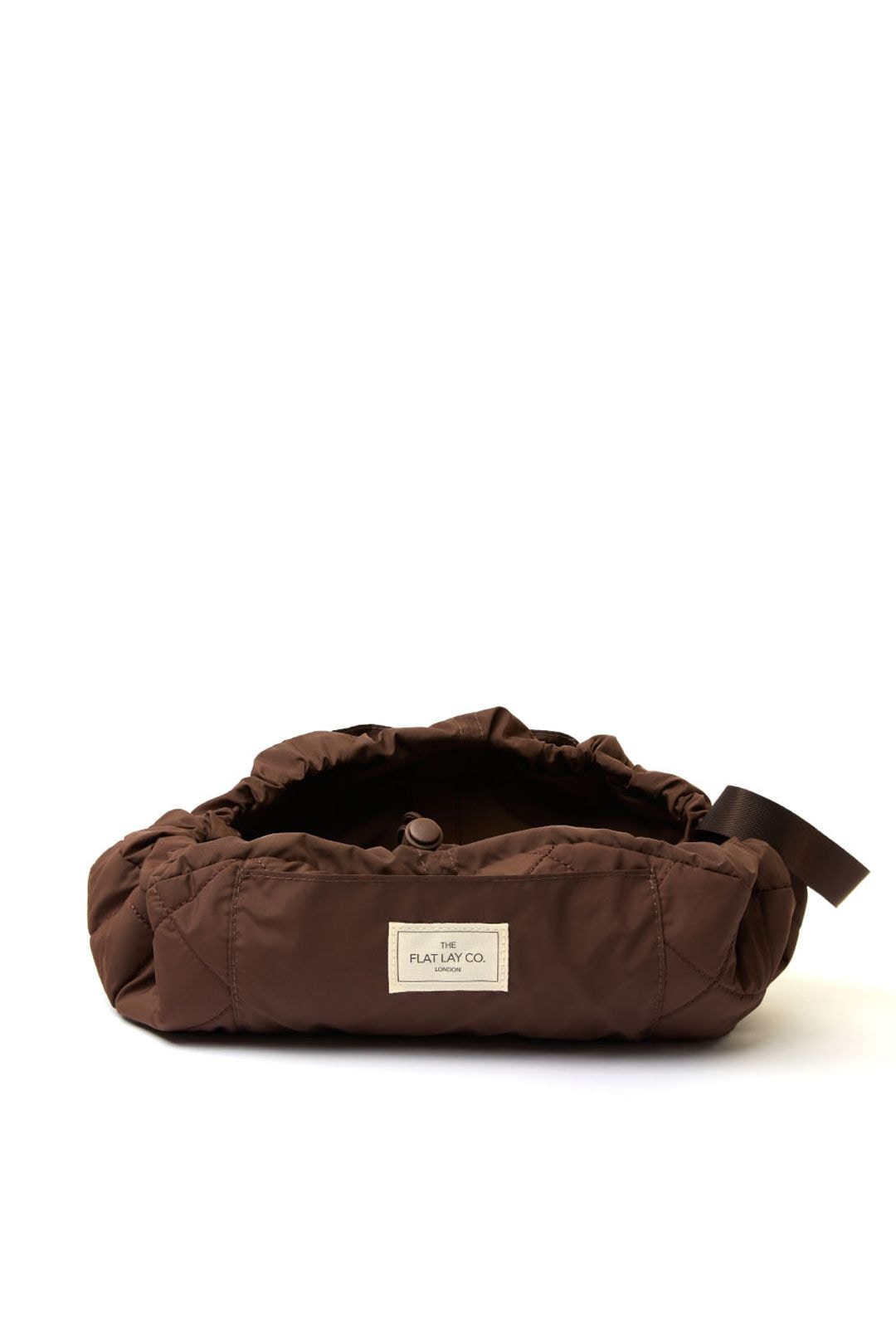 The Flat Lay Co Drawstring Makeup Bag - Espresso Multi image 4