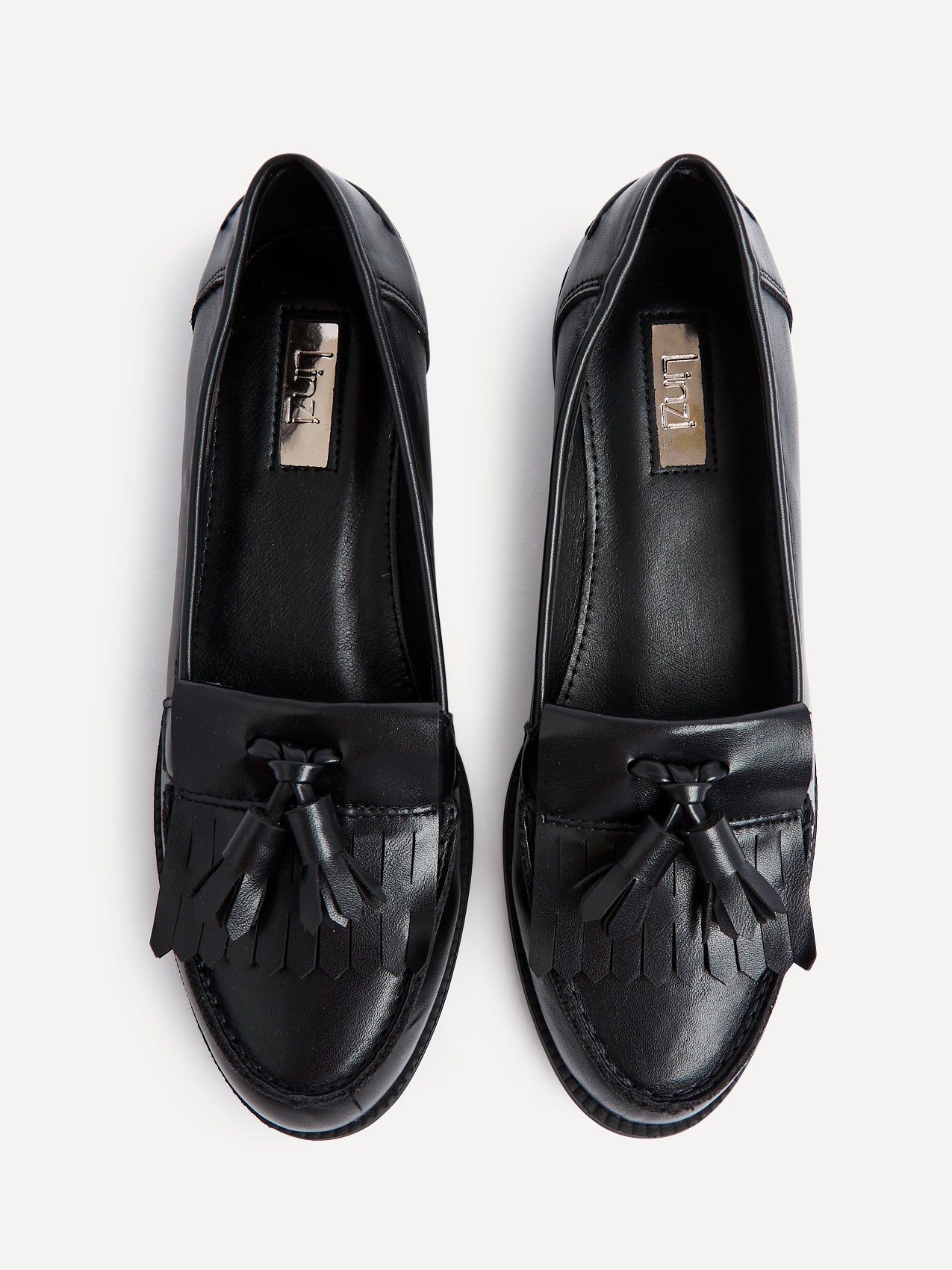 Linzi Rosemary Black Nappa Classic Slip On Loafer image 4
