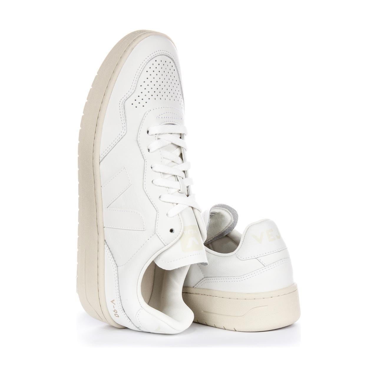 Veja 'V-90 Leather' Leather Trainers image 4