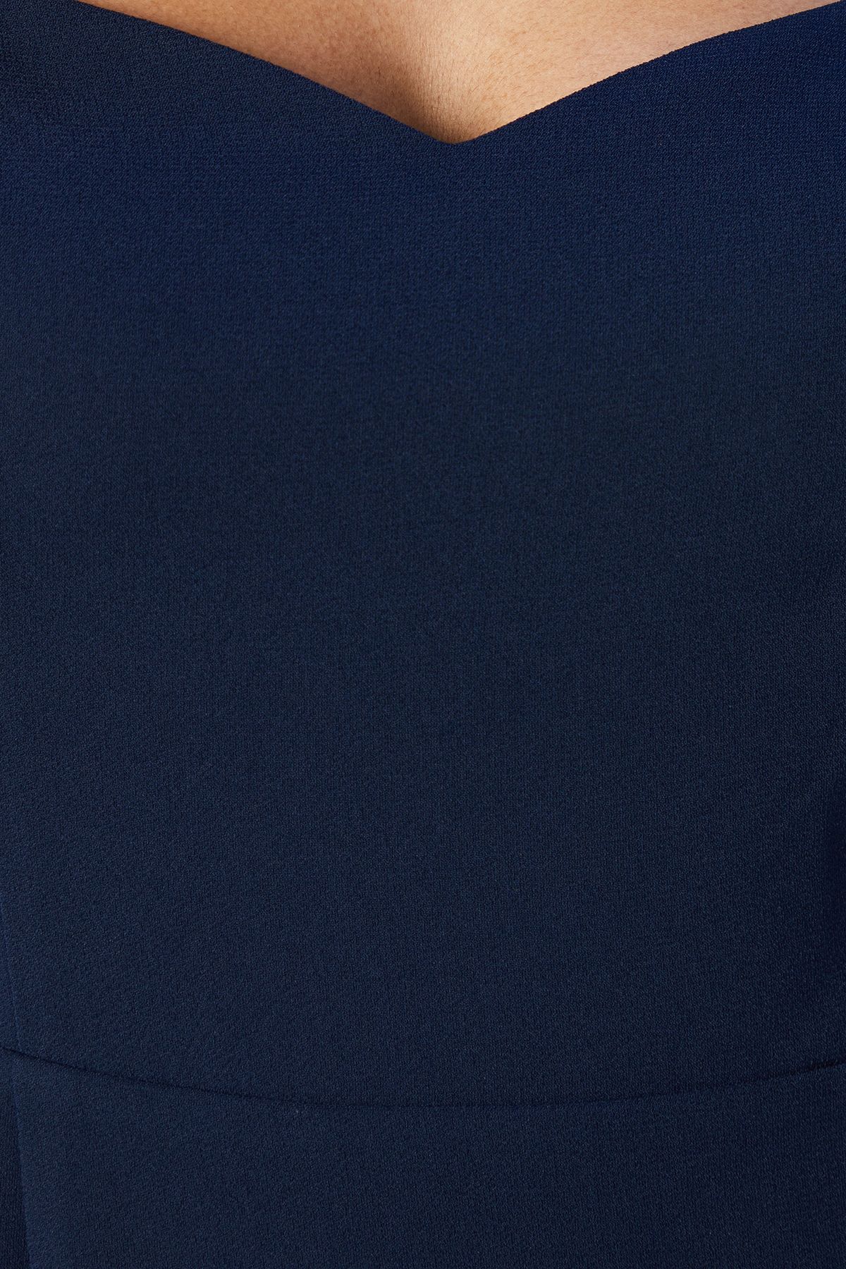 Coast Cut Out Back Detail Crepe Bridesmaid Dress Navy image 5