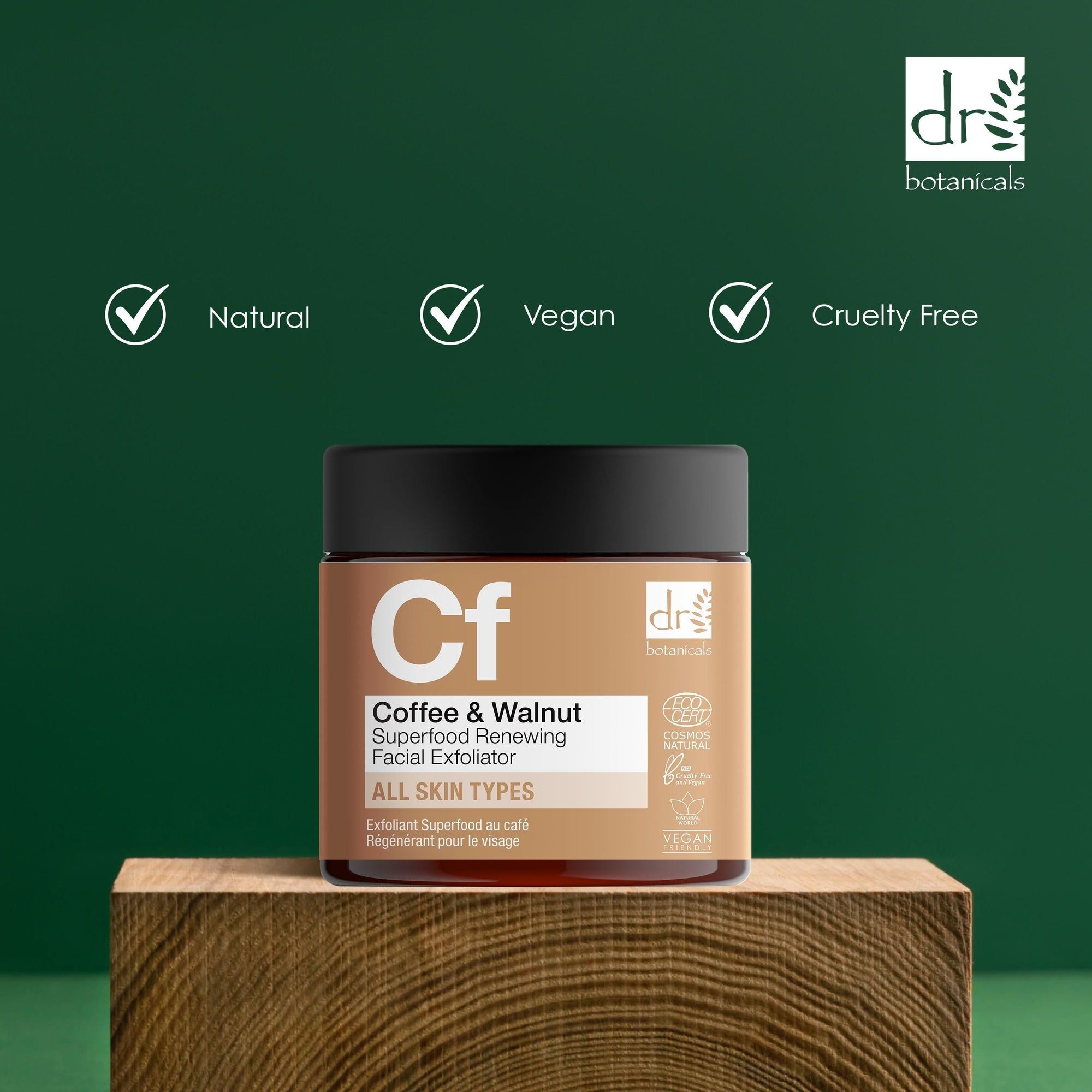 Dr. Botanicals Coffee Superfood Renewing Facial Exfoliator 60ml image 4