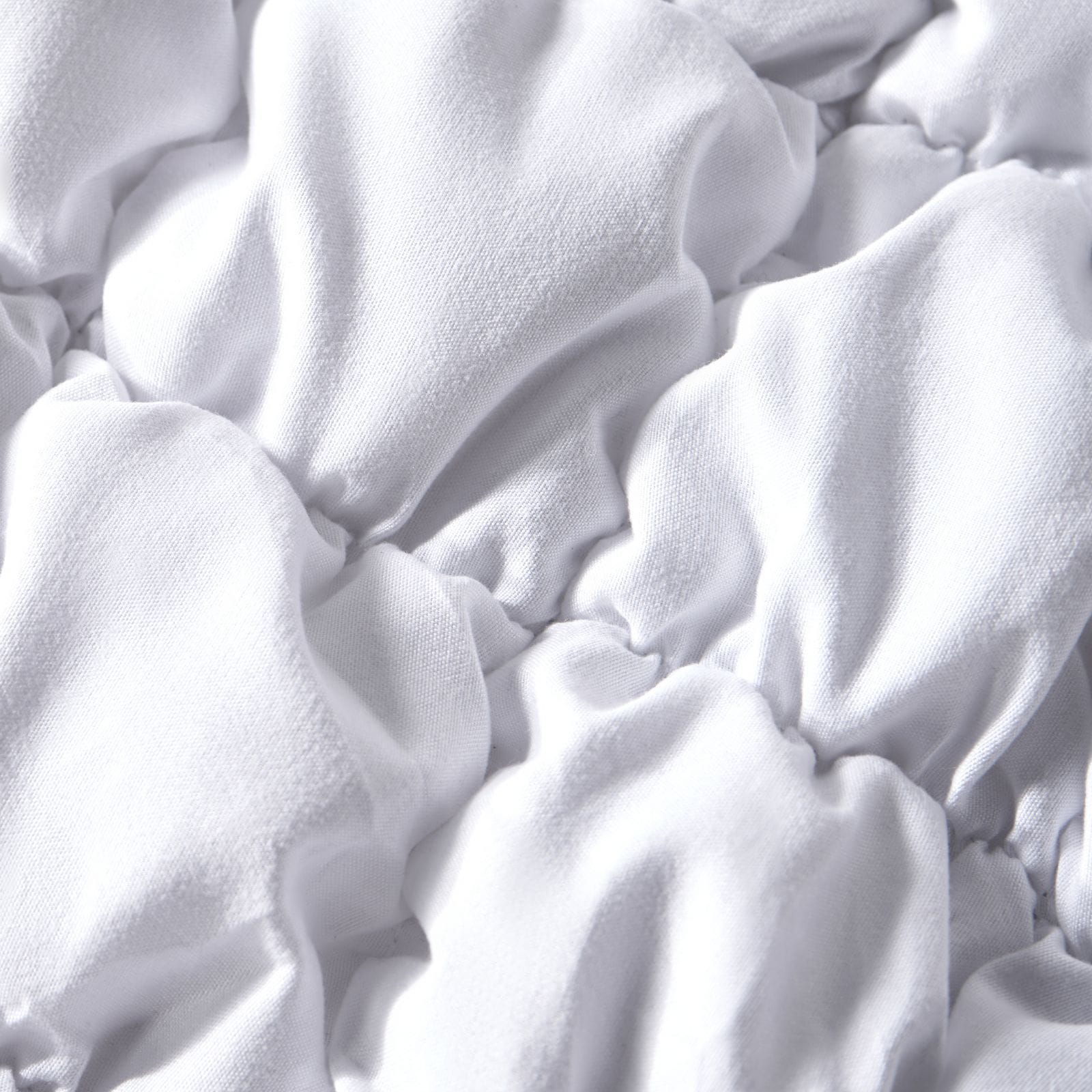 OHS Filled Seersucker Duvet Cover with Pillowcase Bedding Set image 3