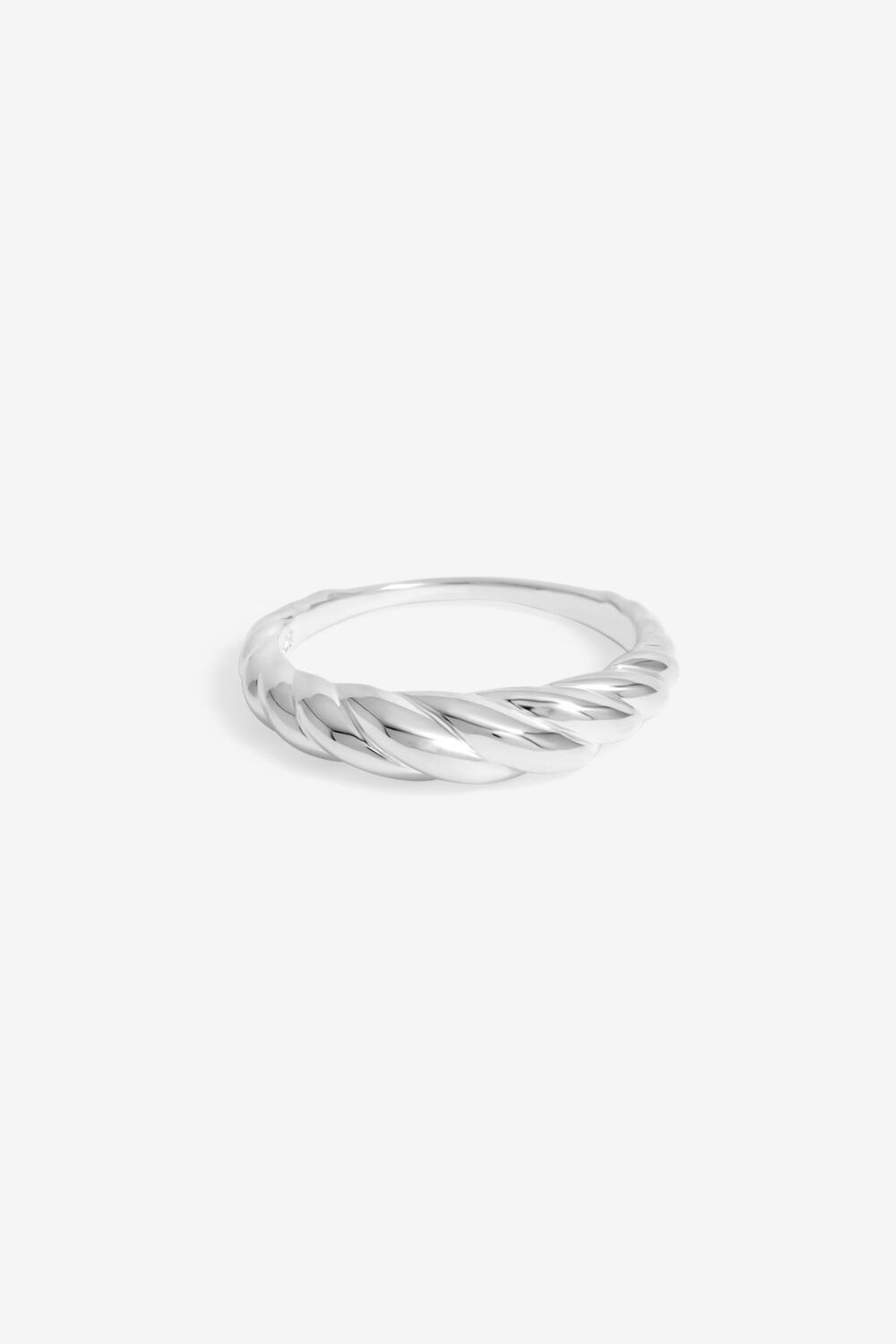 Simply Silver Sterling Silver 925 Textured Polished Ring