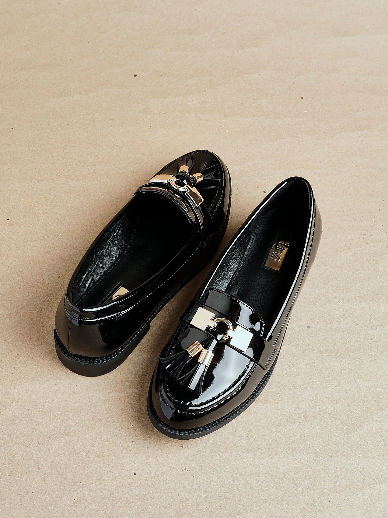 Linzi Tonia Black Patent Classic Loafer image 2