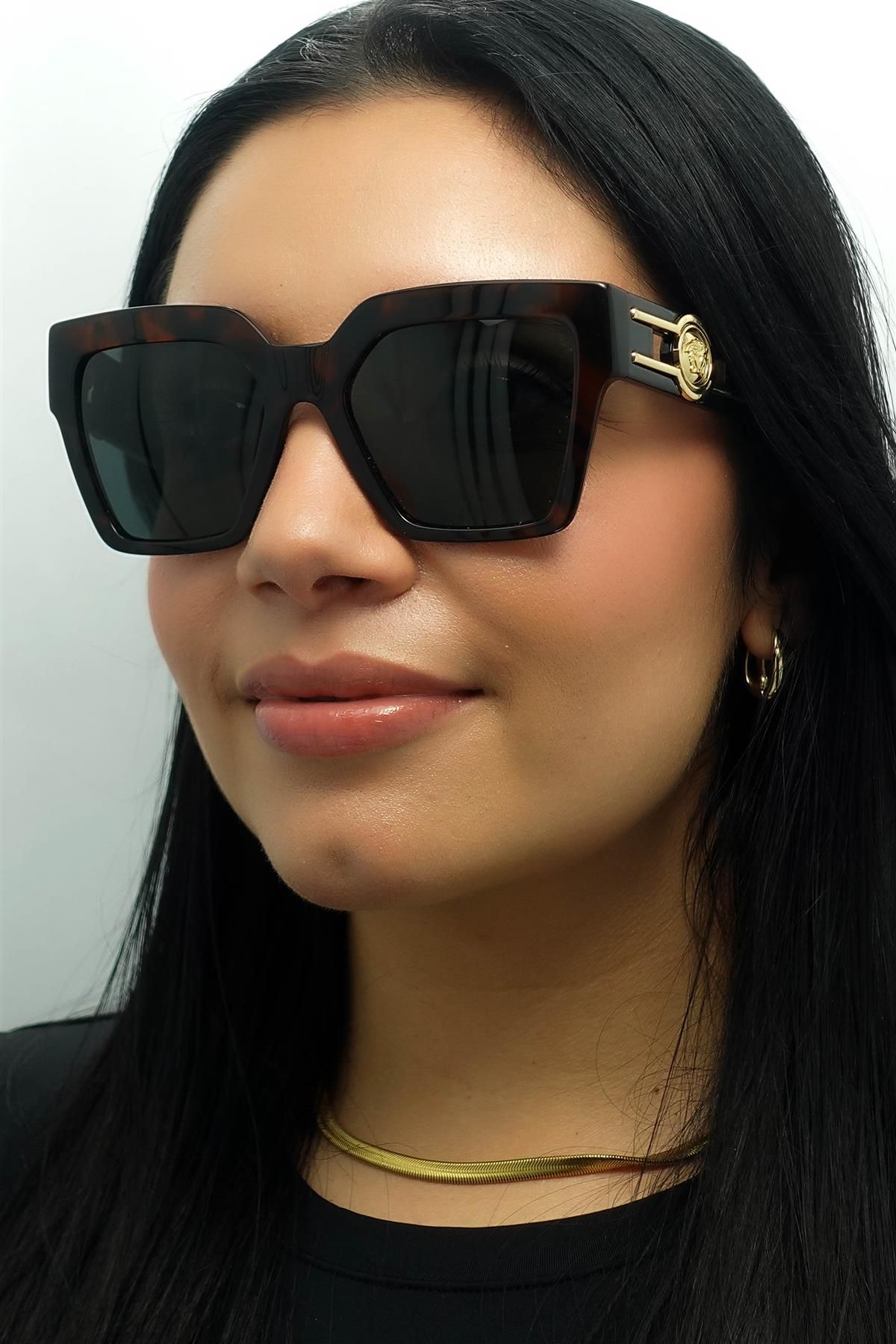 Versace Square Dark Havana Dark Grey VE4458 image 5