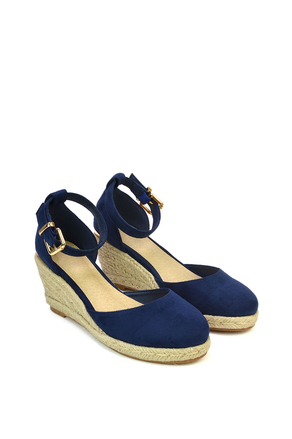 XY London 'Forest' Closed Toe Espadrille Wedge Heel Sandals image 4