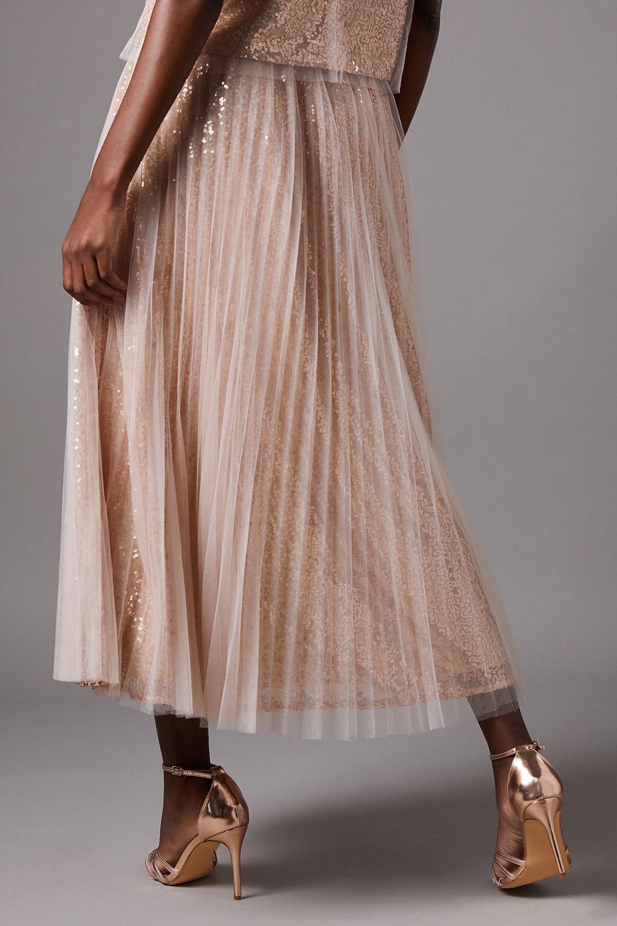 Coast Mesh Tulle Skirt Blush image 4