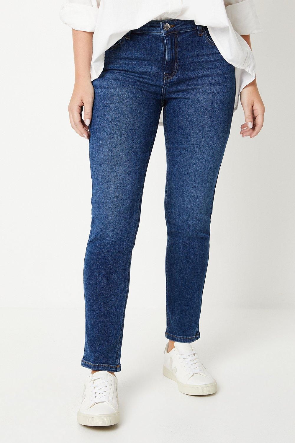 Dorothy Perkins Comfort Stretch Slim Jeans Mid Wash image 2