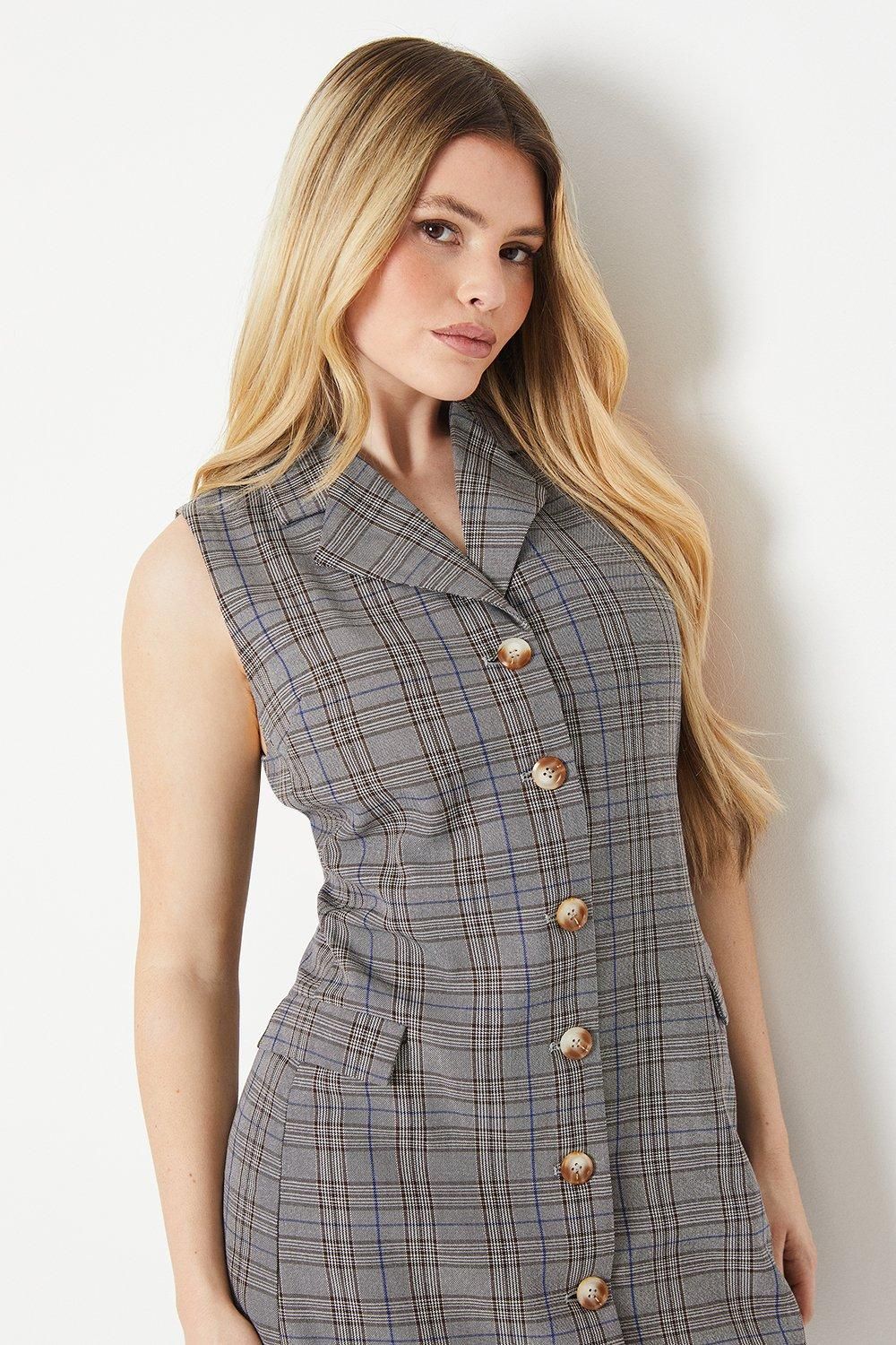 Dorothy Perkins Collar Button Through Shift Dress Multi image 4