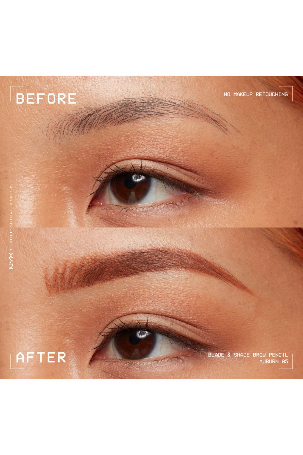 NYX Professional Makeup Blade & Shade, Nano Brow Mechanical Pencil 0.06g Auburn image 8