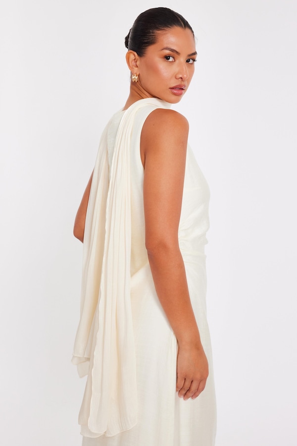 Quiz Off White Sheer Scarf