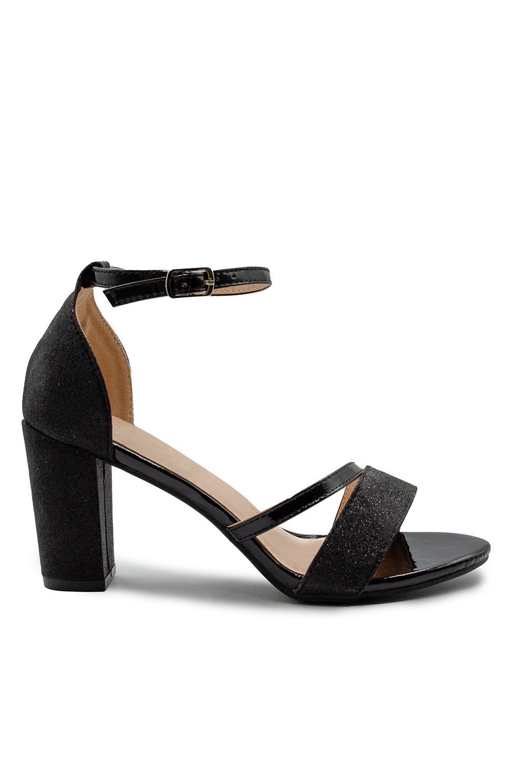 Where's That From 'Ella' Mid High Block Heel Sandals With Ankle Strap image 2