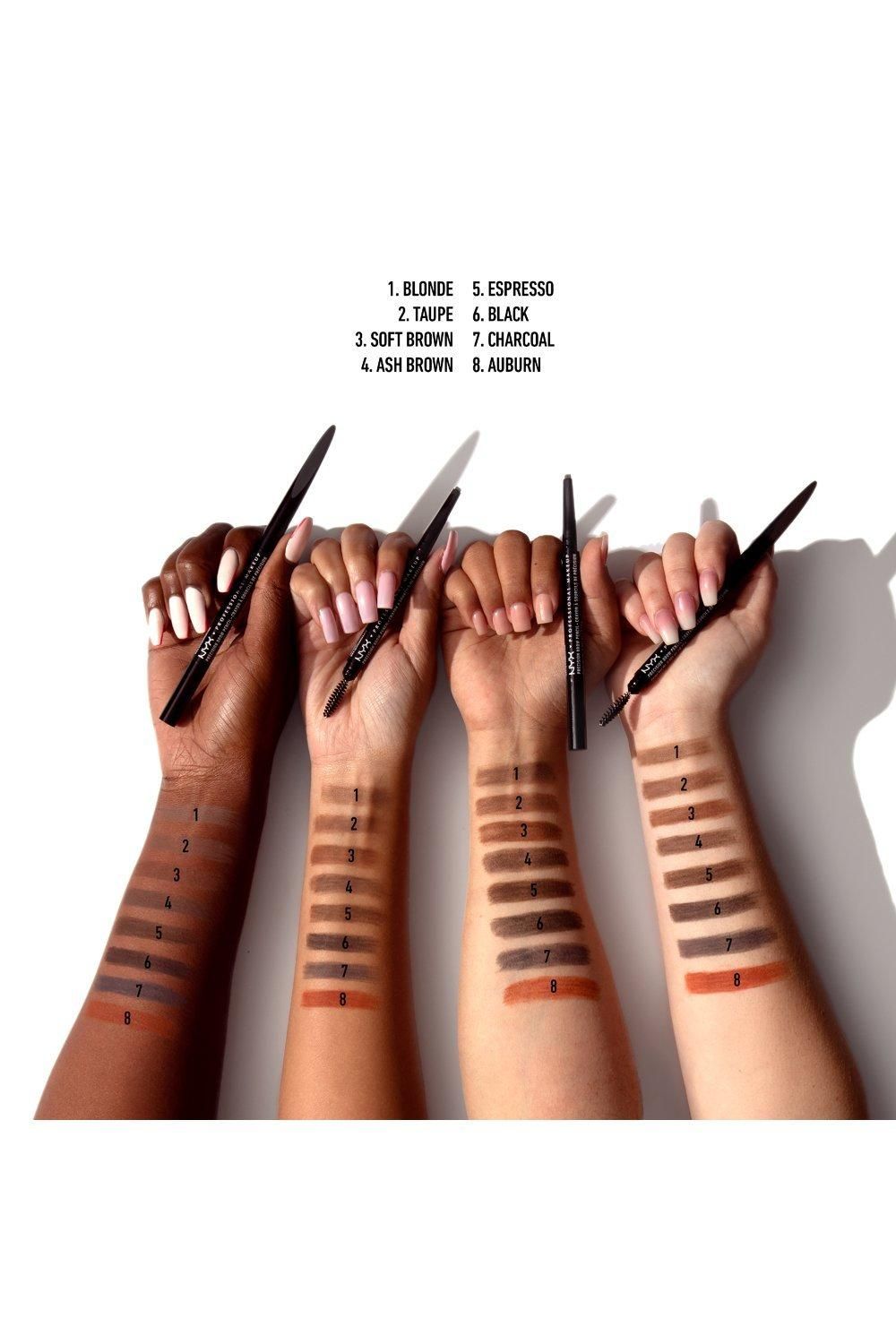 NYX Professional Makeup Precision Brow Pencil Black image 3