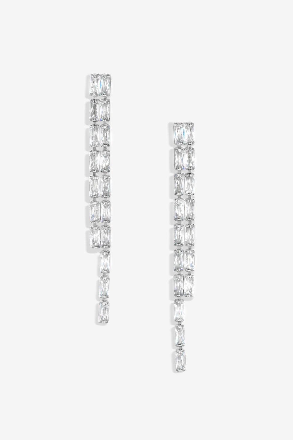 Jon Richard Jon Richard Silver Plated Crystal Earrings image 1