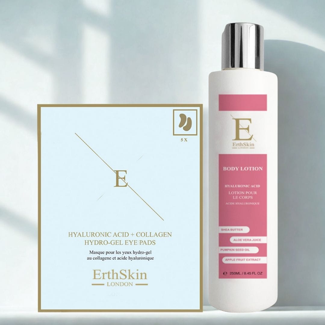 Erth Skin London Body Lotion 250ml + Hyaluronic Acid Hydrogel Eye Pads 5 X 2 image 3