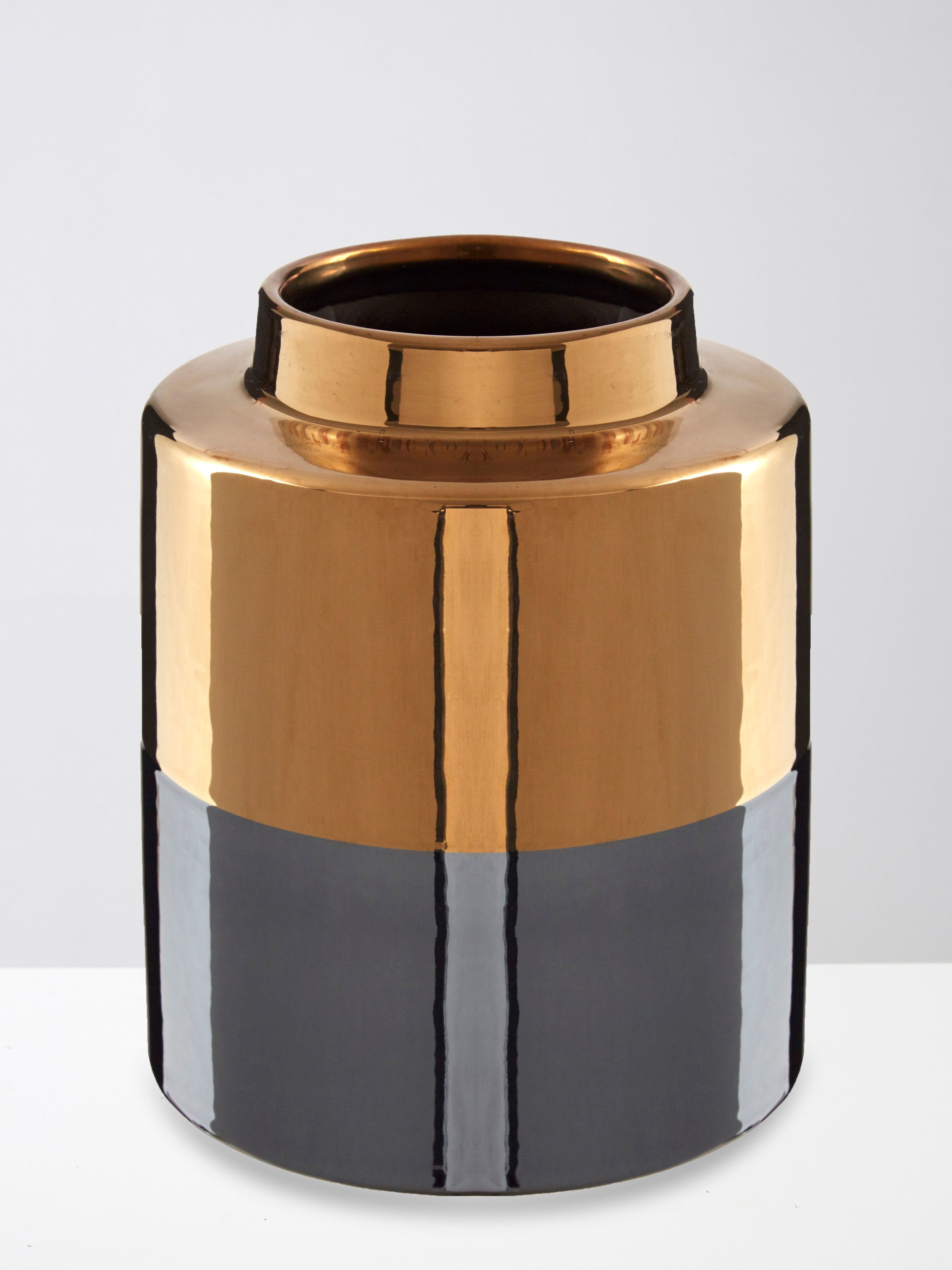 Orsina Stellar Dual Tone Small Metallic Finish Vase image 2