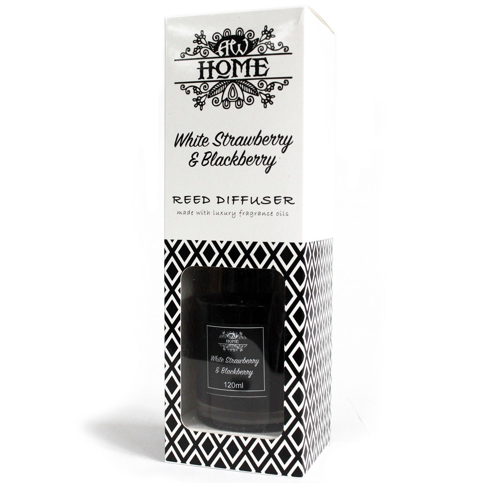 KDMD 120ml Reed Diffuser - White Strawberry & Blackberry image 3