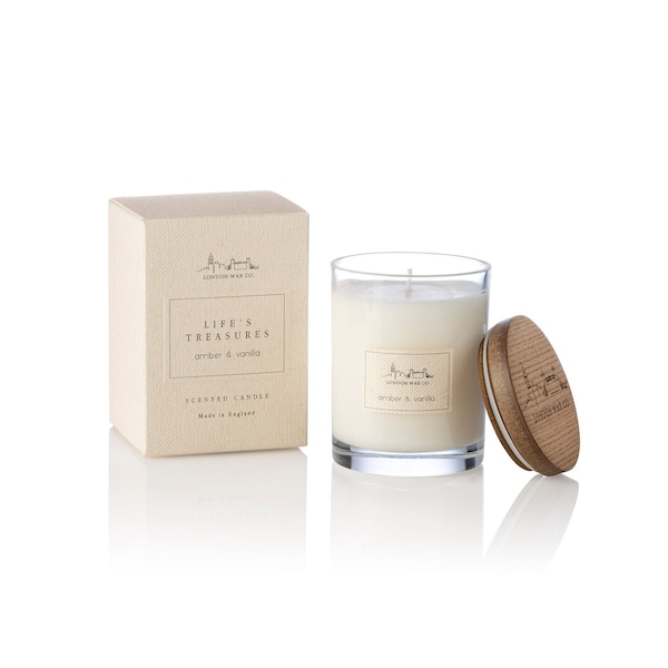 The London Wax Company Amber & Vanilla Lidded Candle 227g