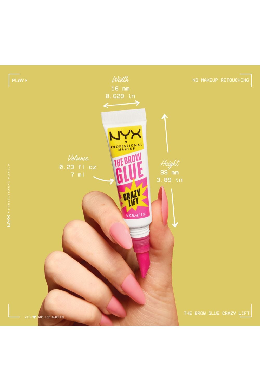 NYX Professional Makeup The Brow Super Glue 7ml Transparent image 2