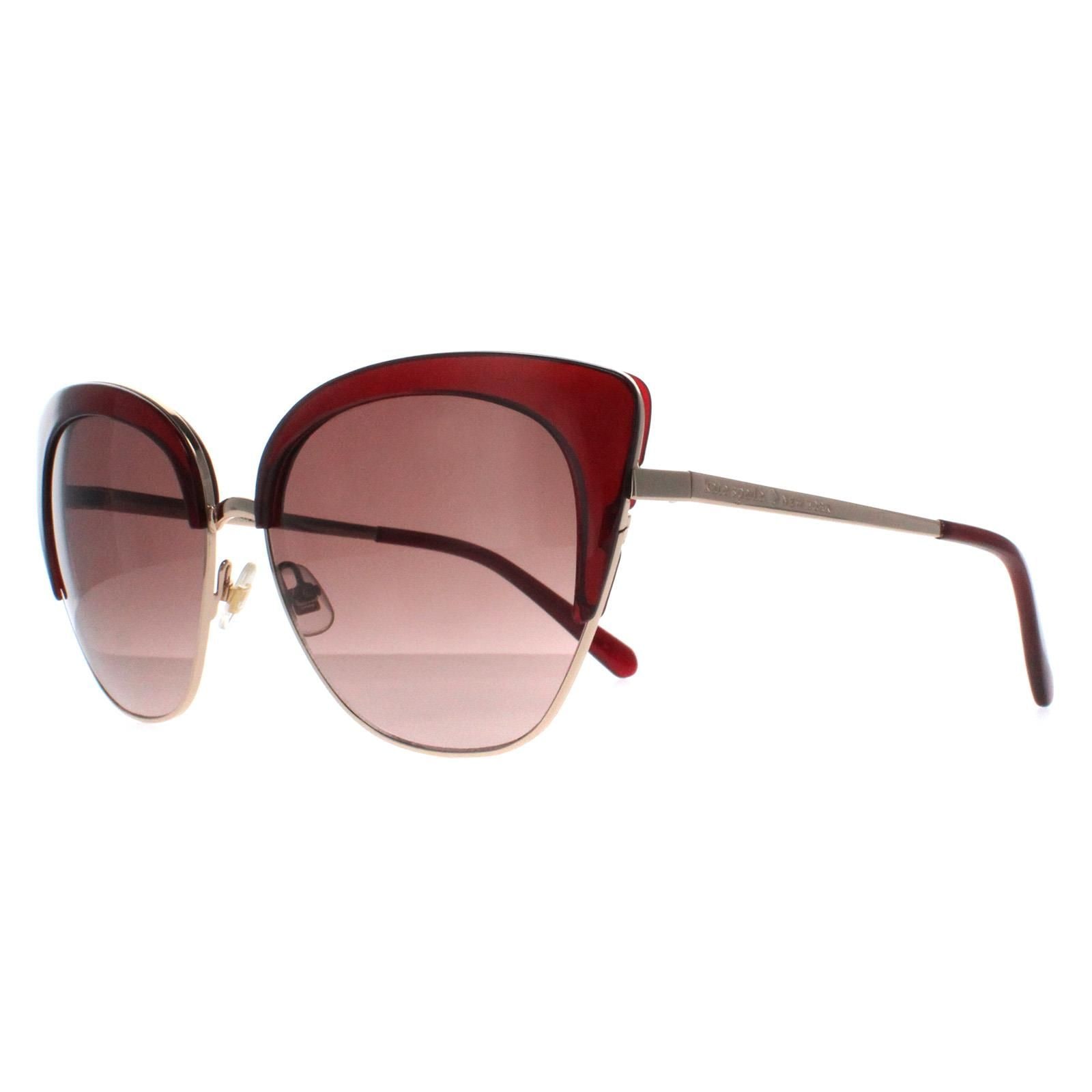 Kate Spade Cat Eye Gold Burgundy Gradient Abinaya image 2