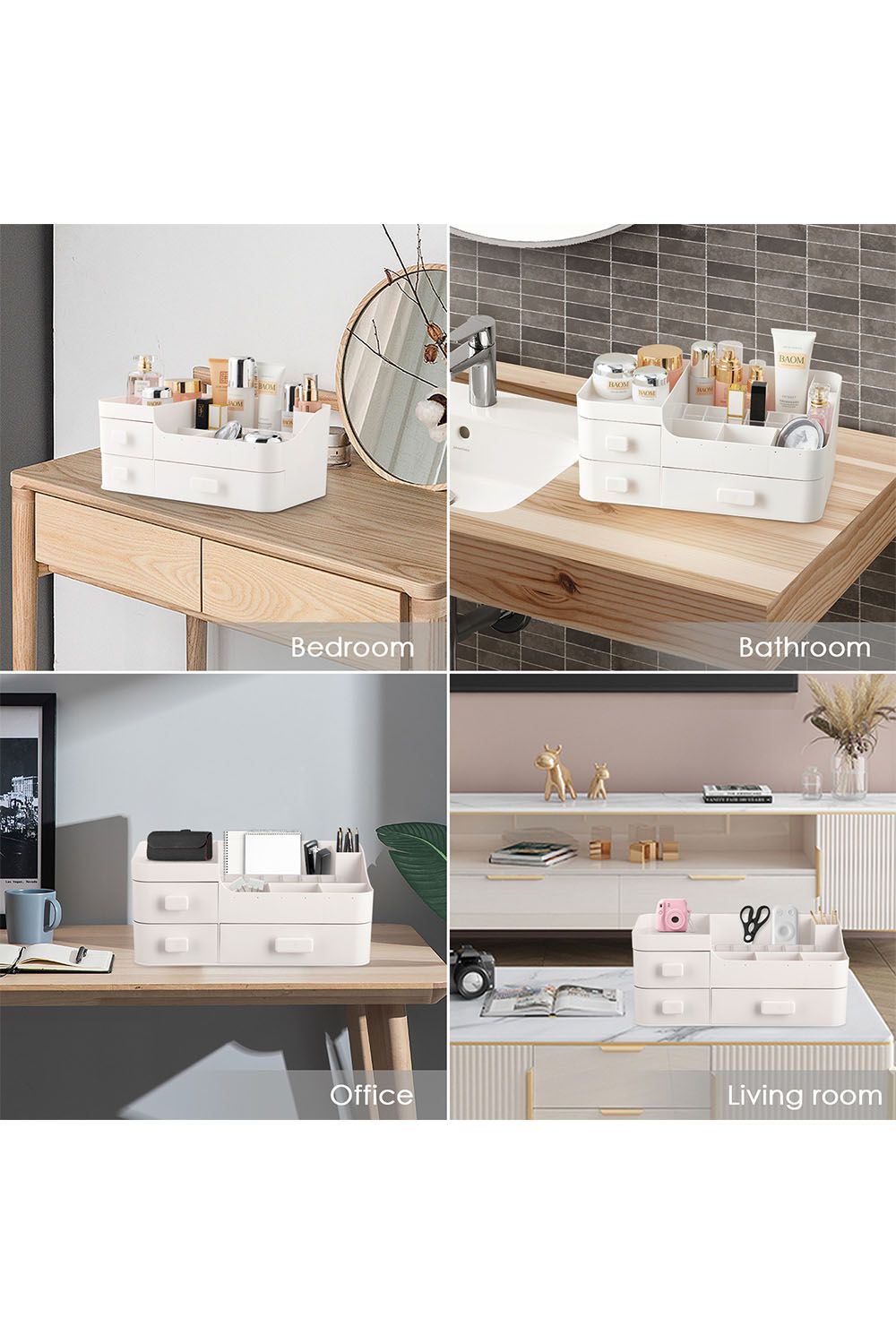Living and Home Desktop Cosmetic Organizer Storage Box image 5