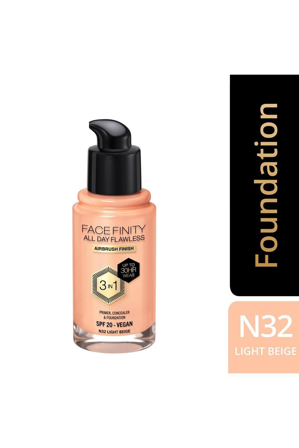Max Factor Facefinity All Day Flawless 3 in 1 Vegan Foundation Light Beige image 2