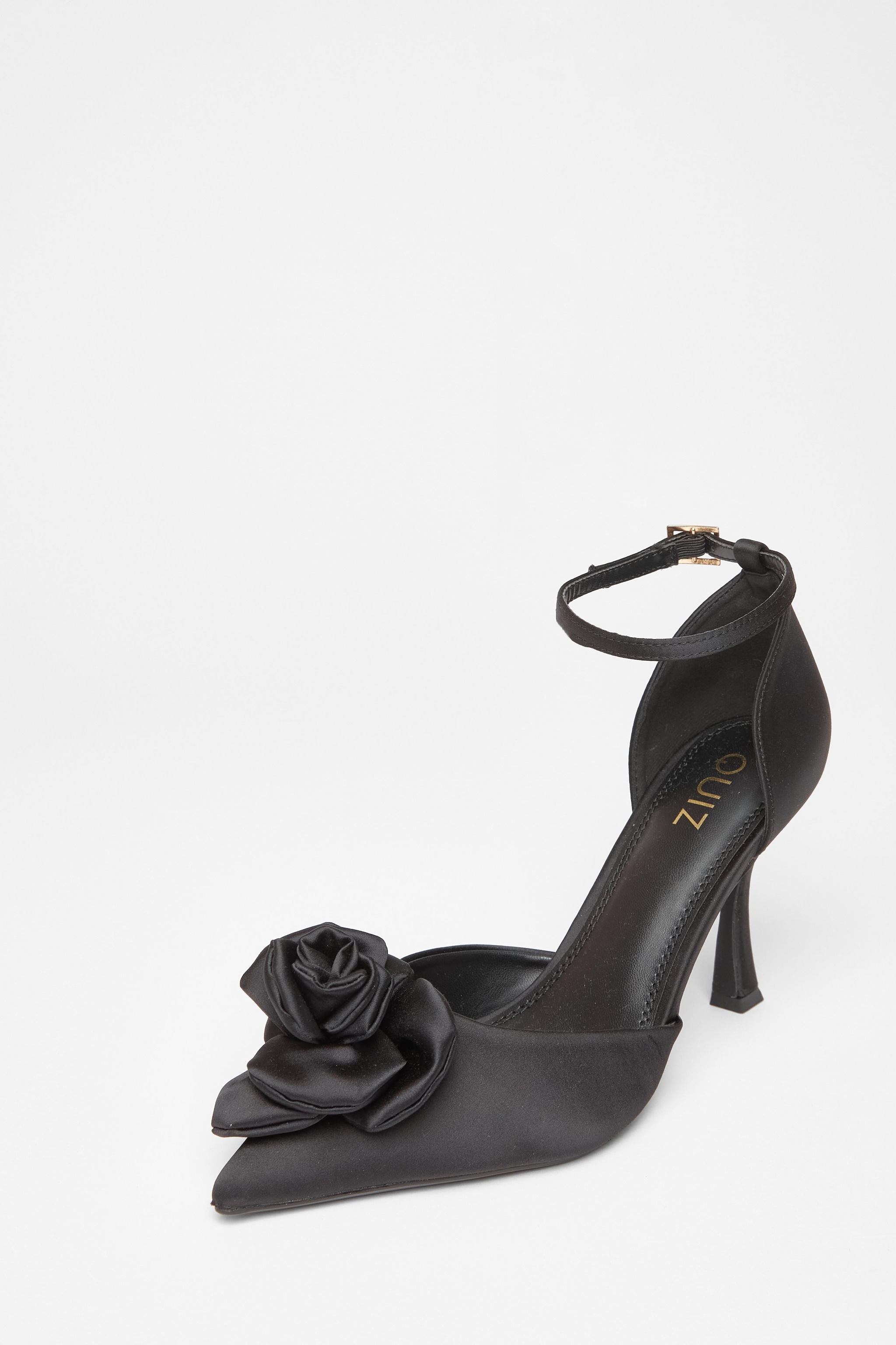 Quiz Black Corsage Court Heels image 1