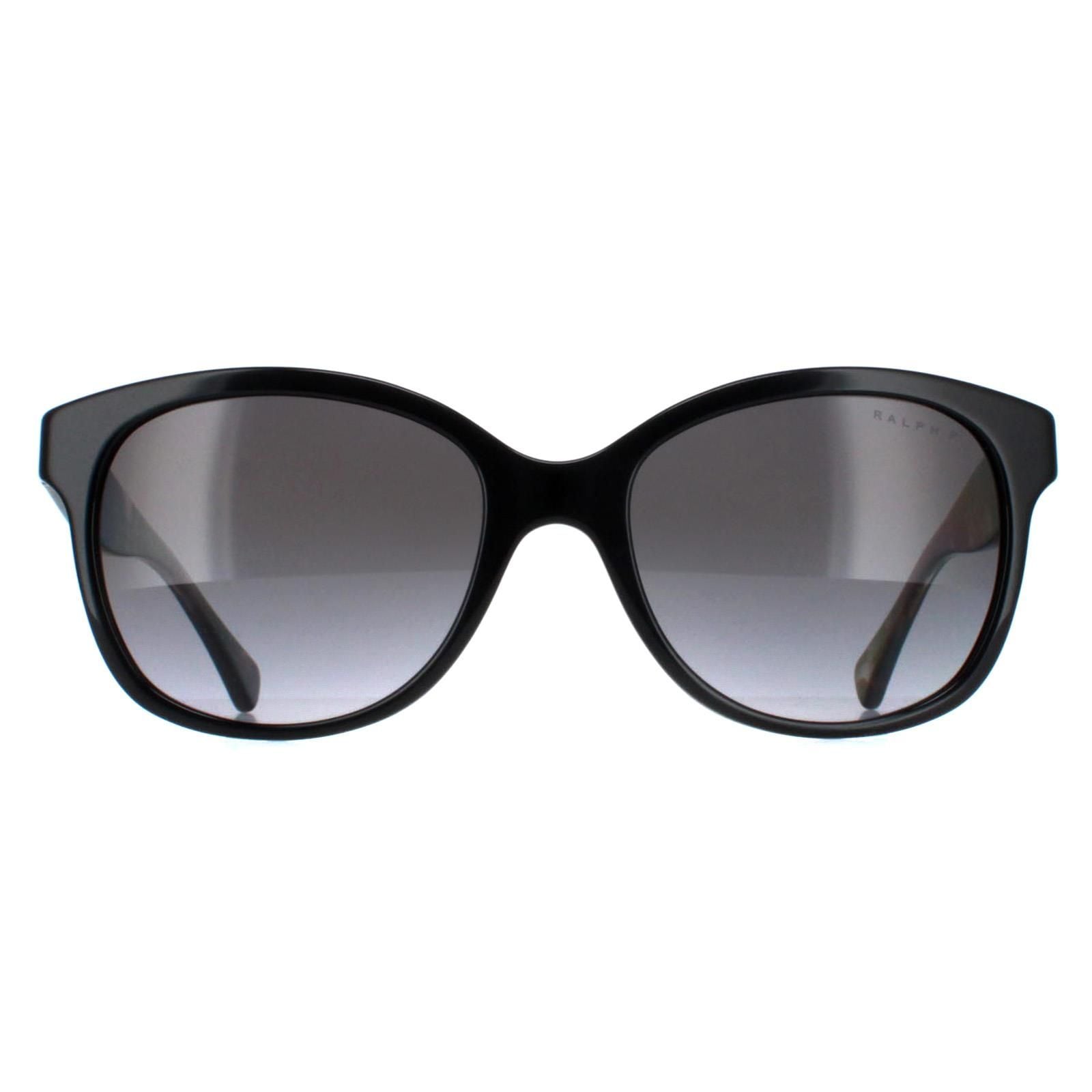 Ralph by Ralph Lauren Cat Eye Shiny Black and Havana Grey Gradient Polarized RA5191 image 1
