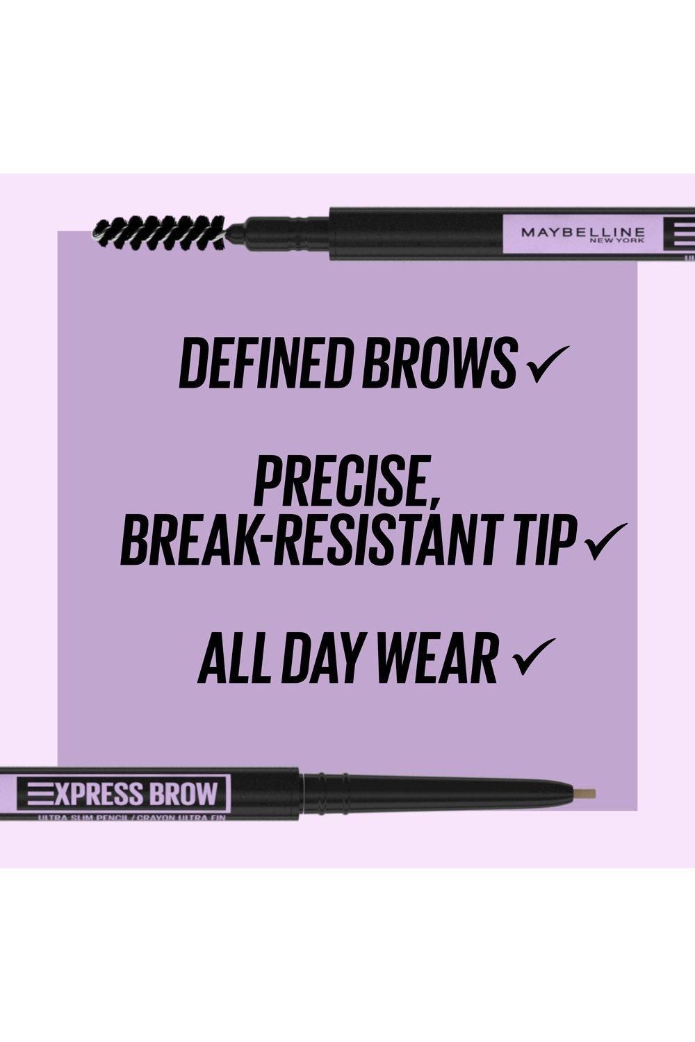 Maybelline Express Brow Ultra Slim Defining Natural Fuller Looking Brows Eyebrow Pencil Soft Brown image 3