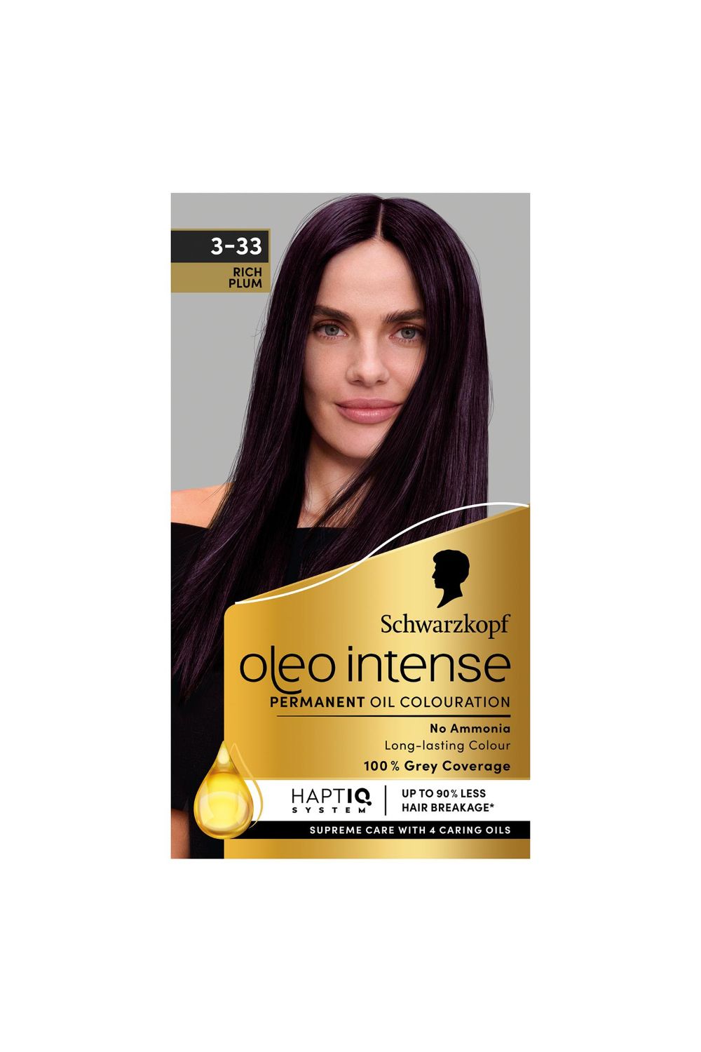 Schwarzkopf Oleo Intense 'Permanent Oil Colour Hair Dye' - 3-33 Rich Plum image 1