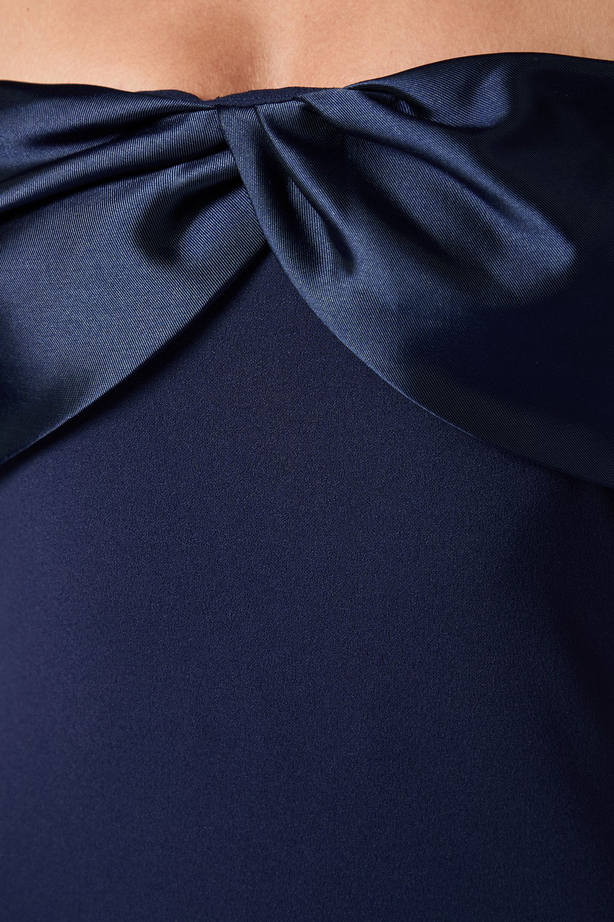 Coast Satin Sleeve Scuba Maxi Bridesmaid Dress Navy image 5