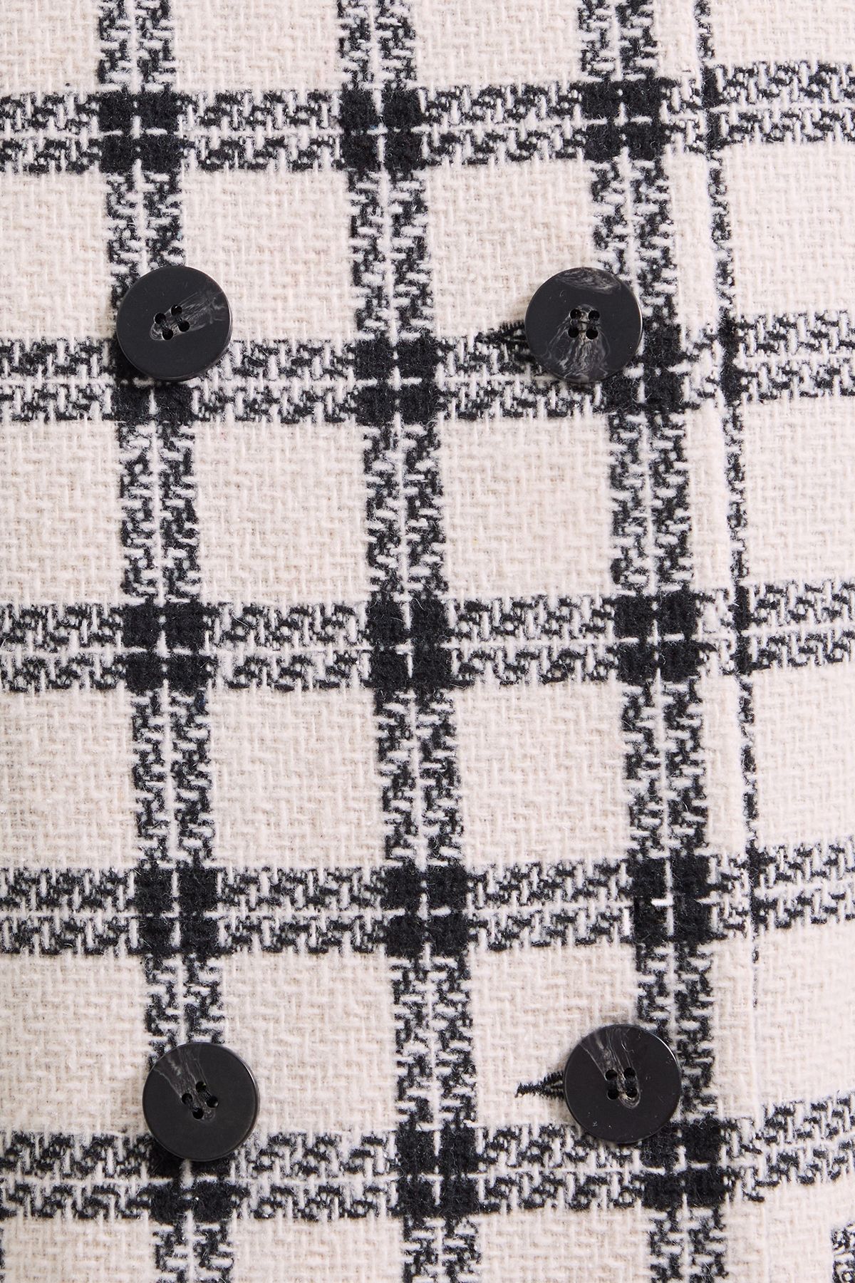 Dorothy Perkins Check Longline Coat Mono image 5