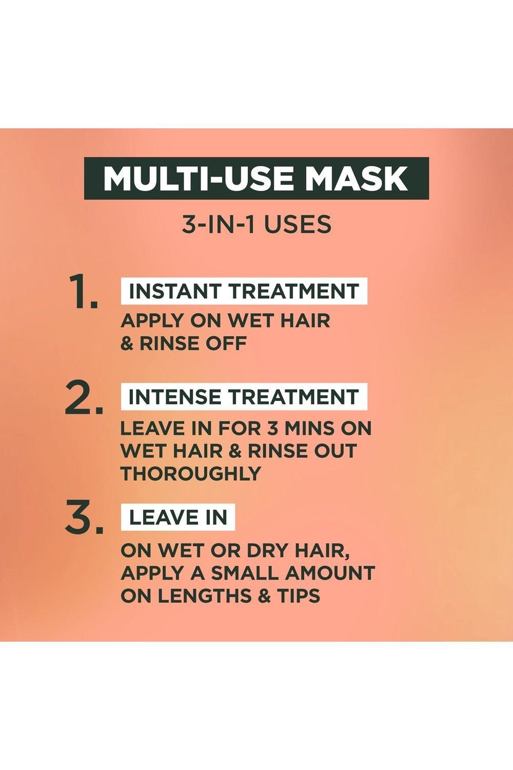 Garnier Ultimate Blends Glowing Lengths Pineapple & Amla Hair Food 3-in-1 Hair Mask Treatment Multi image 4