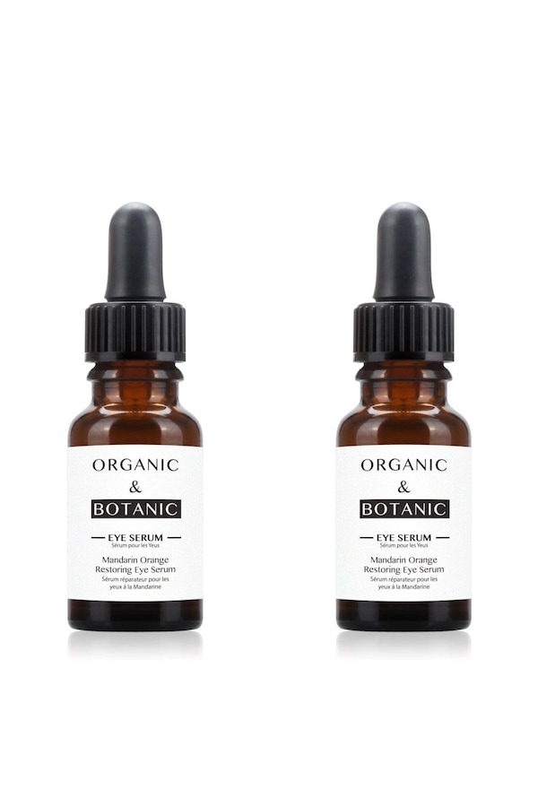 Organic & Botanic Mandarin Orange Eye Serum 15ml x 2 Duo Set