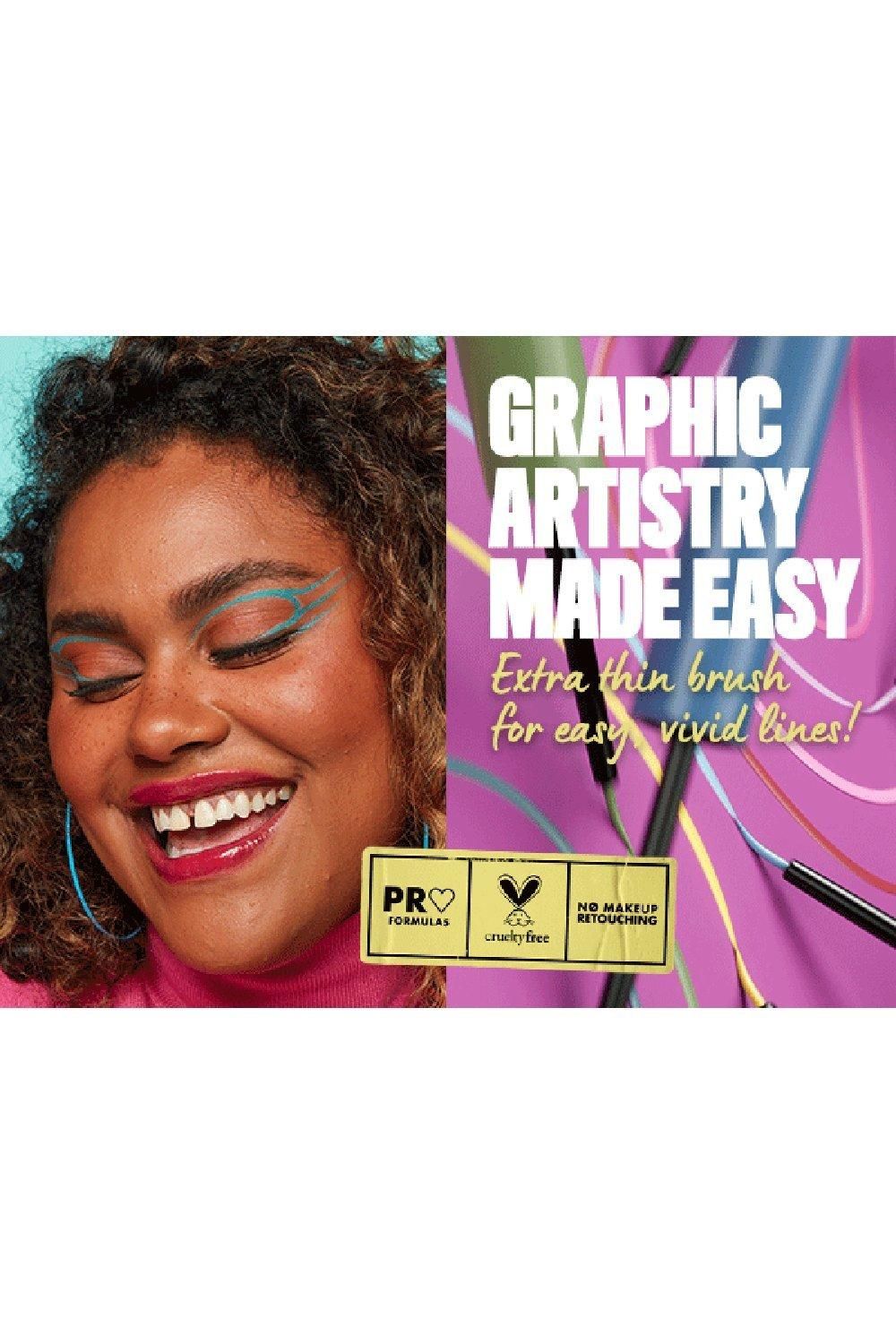 NYX Professional Makeup Vivid Brights Liquid Eyeliner Ghosted Green image 9