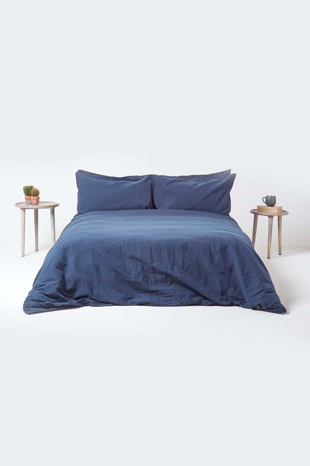 Homescapes Linen Housewife Pillowcase, Standard image 5