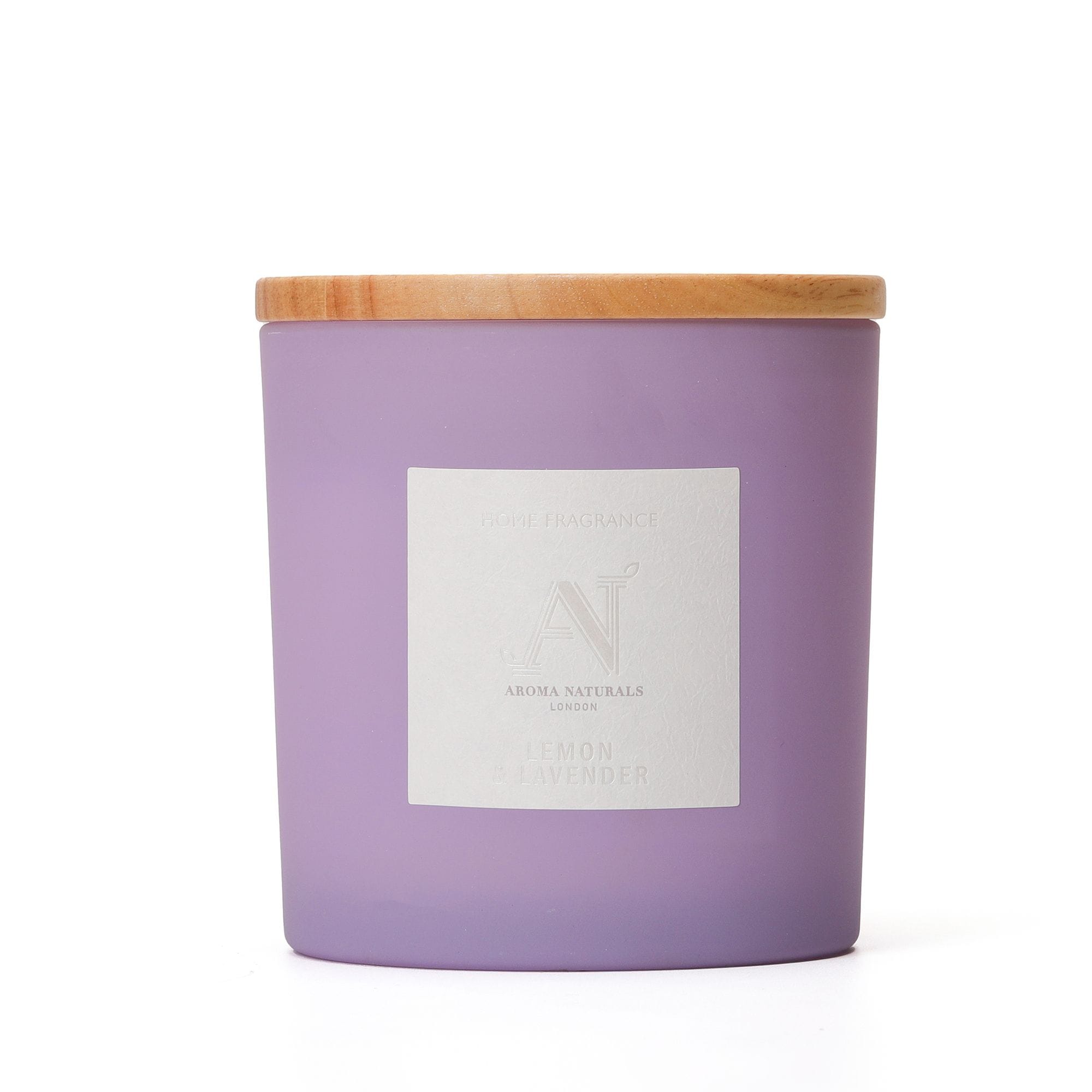 Aroma Naturals Frosted Decadence Glass Candle - Cashmere Scent image 1