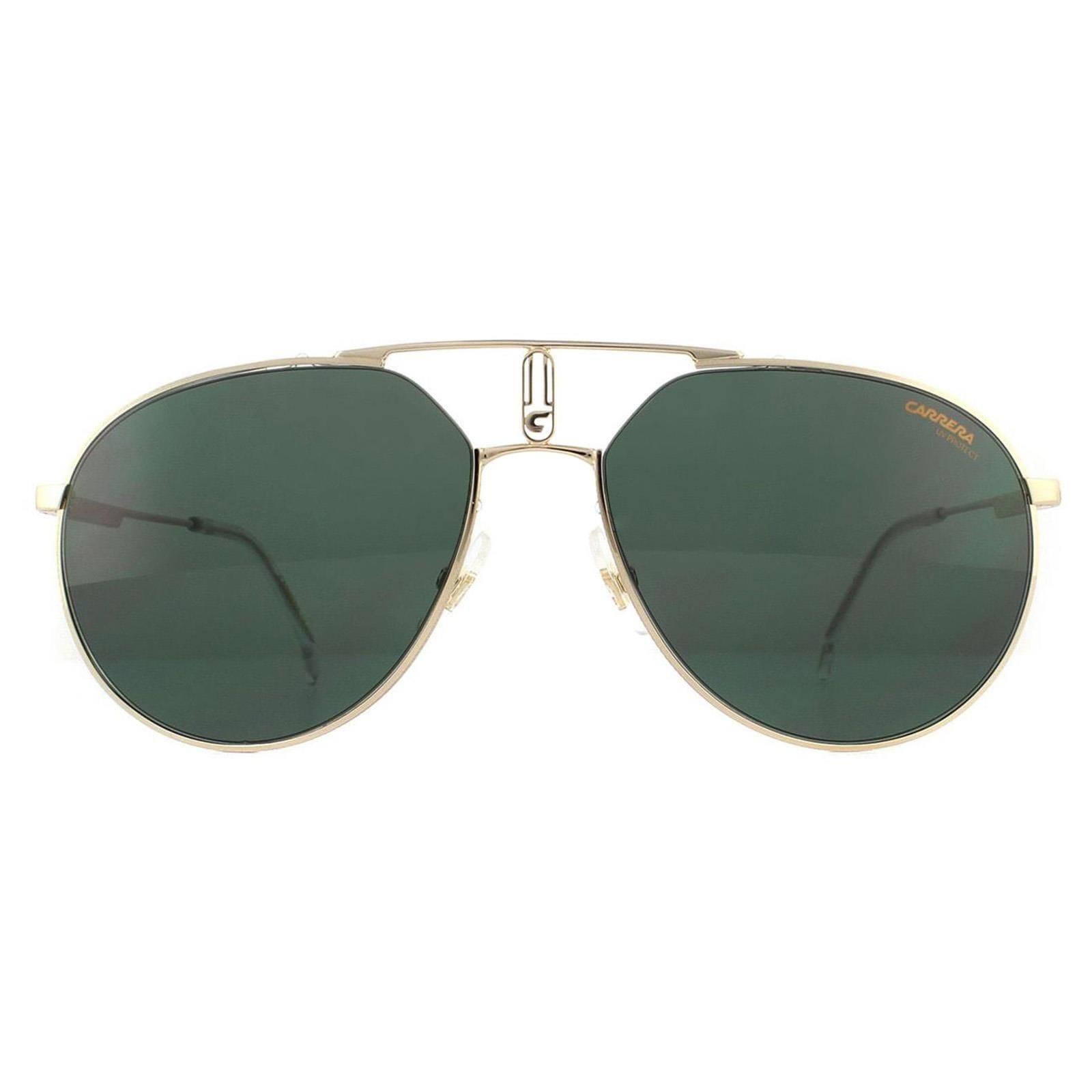 Carrera Aviator Gold Green Sunglasses image 1