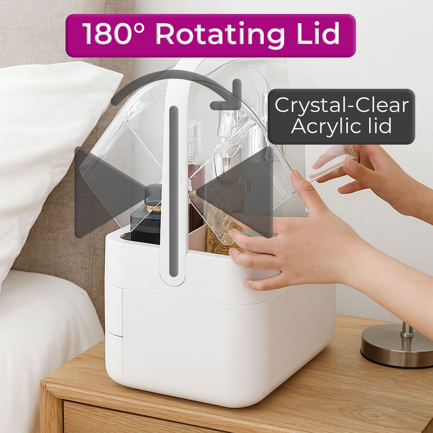 Neo Acrylic Makeup Organiser Cosmetic Storage Box image 5