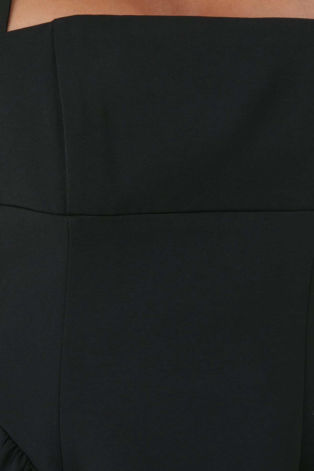 MissPap Halterneck Voluminous Skirt Mini Dress Black image 5