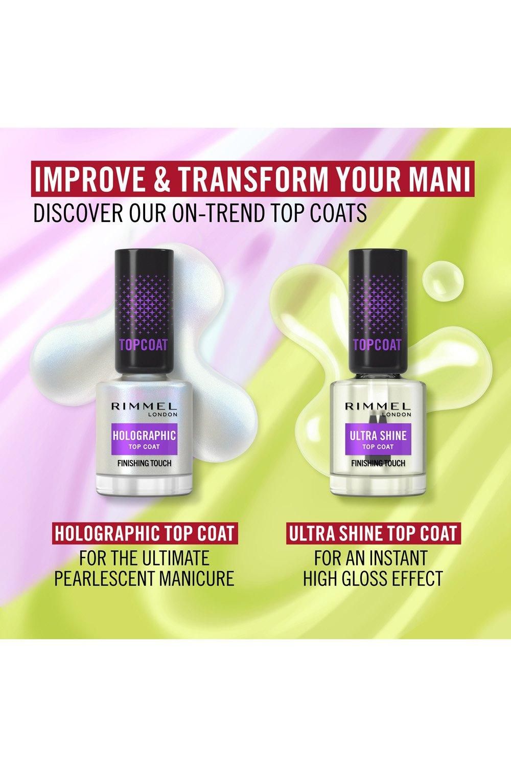 Rimmel London Ultra Shine Nail Polish Top Coat Clear image 6