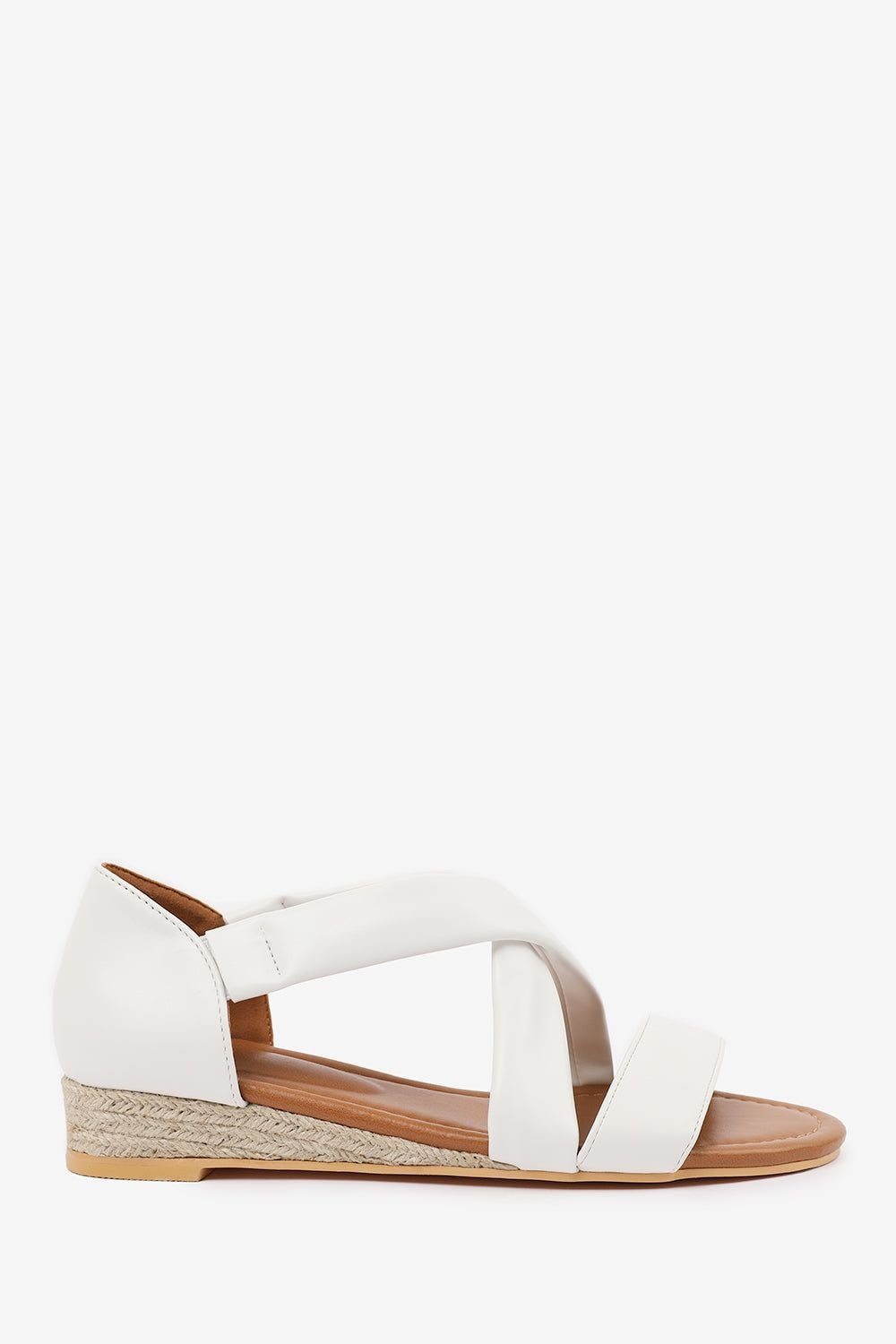 Where's That From 'Hummingbird' Wide Fit Low Wedge Shoes With Cross Over Strap image 2