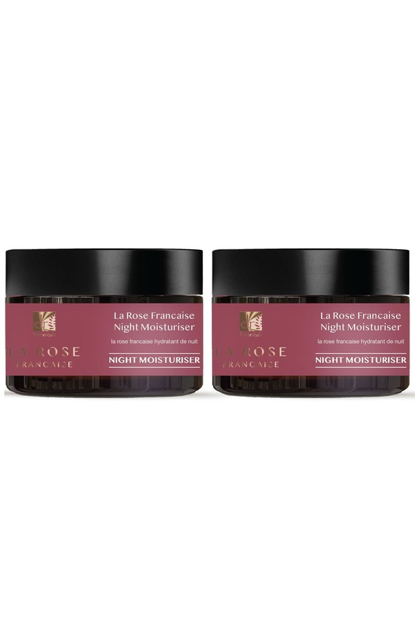 Dr. Botanicals La Rose Française Night Moisturiser 50ml x 2 Duo Pack
