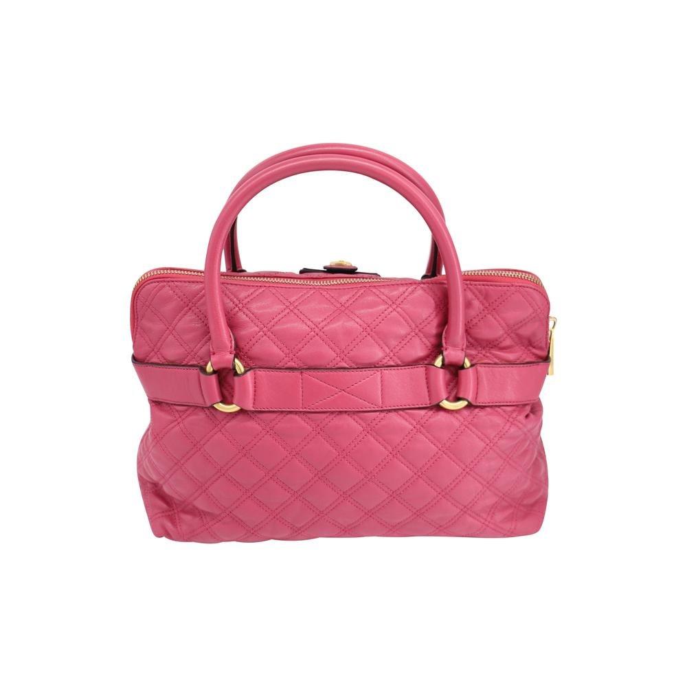 Marc Jacobs Preloved Quilted Leather Tote with Knotted Belt Applique image 6