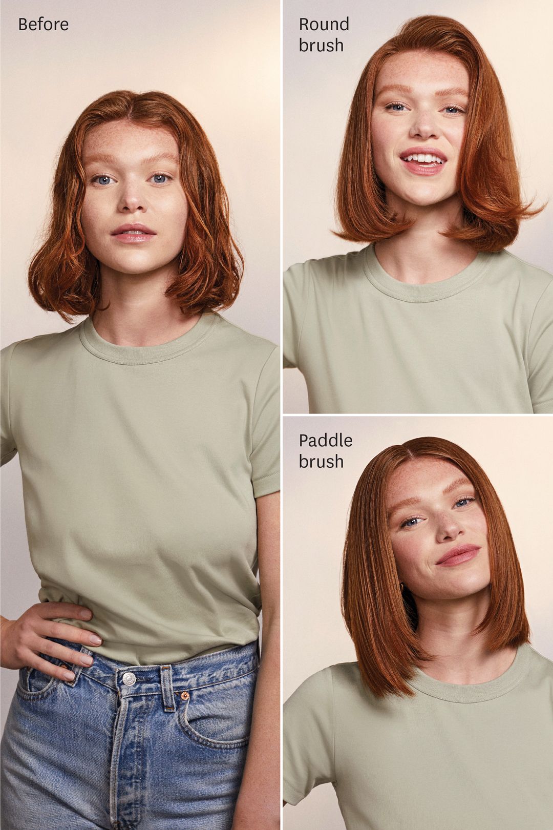 T3 AireBrush Duo Interchangeable Hot Air Blow Dry Brush Multi image 5