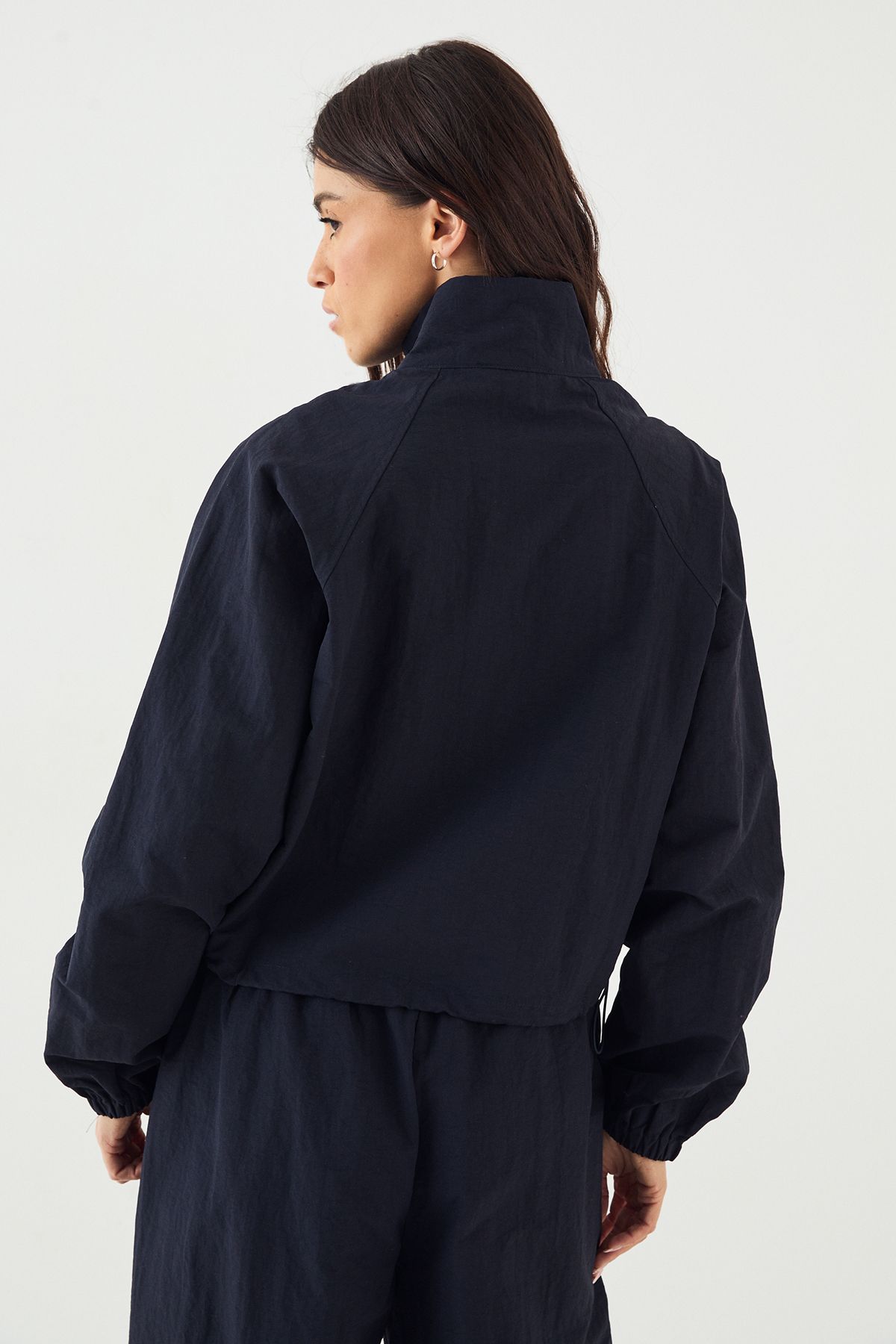 DSGN Studio DSGN Studio Funnel Neck Track Jacket Navy image 2