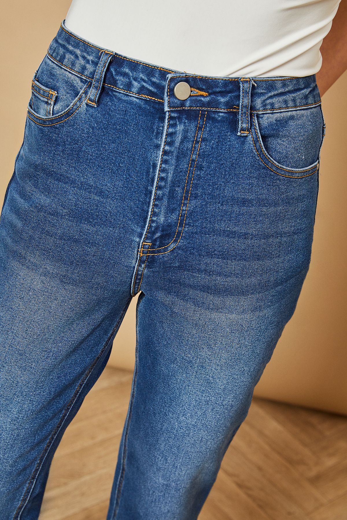 Oasis Denim Slim Leg Cropped Jean Dark Blue image 4