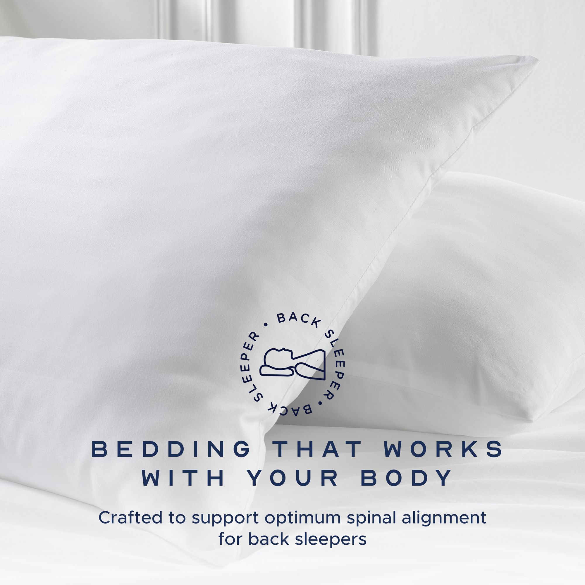 Snuggledown 4 Pack Hotel Medium Support Back Sleeper Pillow image 3